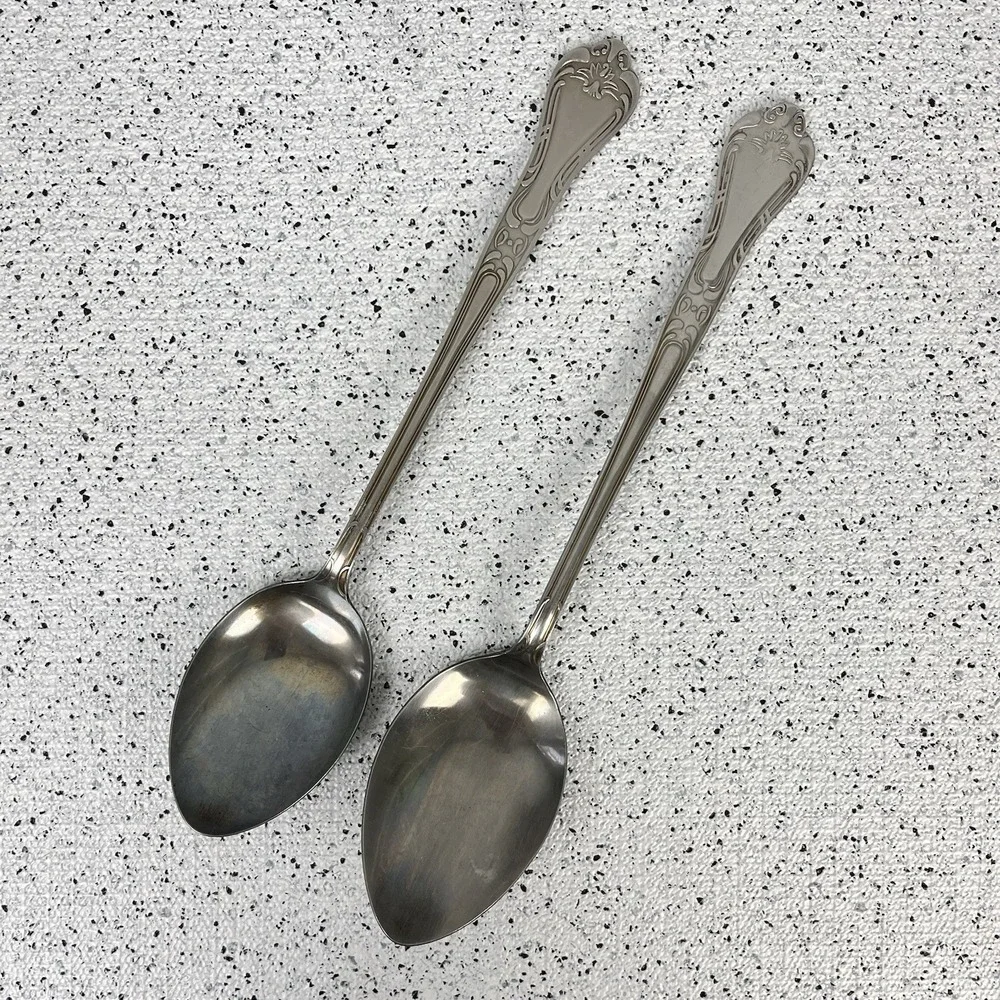 Capco Stainless Steel Large Vintage Serving Spoons 13
